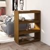 Day and Night - Day and Night Shelf/space Divider Honey Brown Pine Wood 80x35x103 Cm