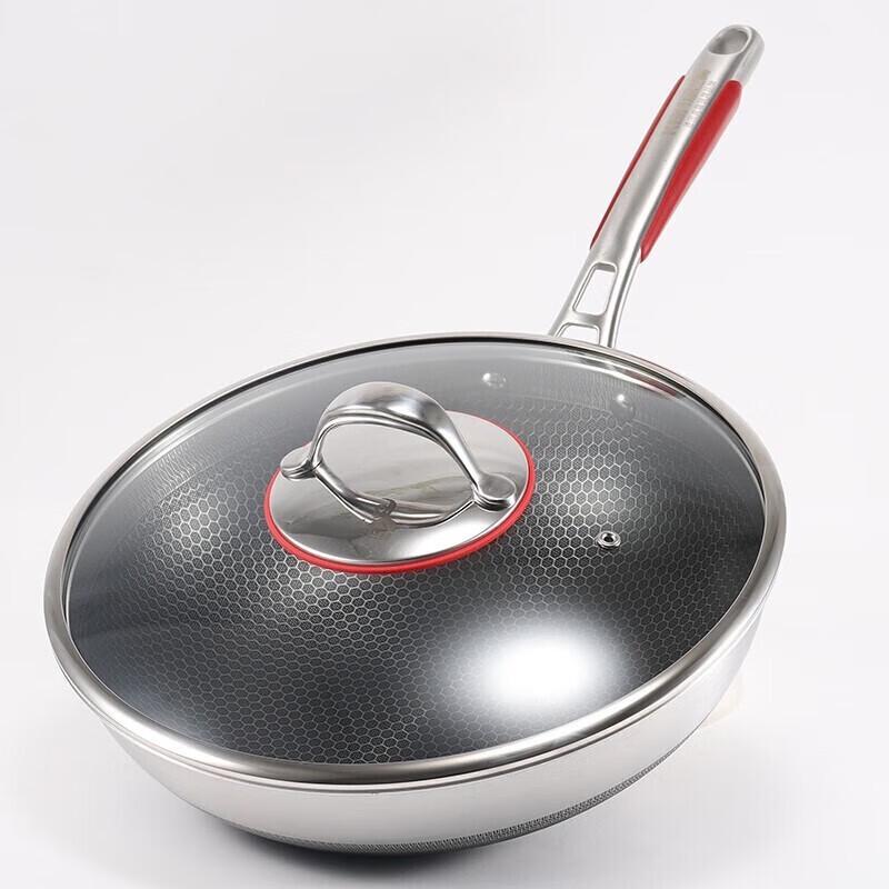 Kangbch 316L Honeycomb Non-stick Wok, 32cm