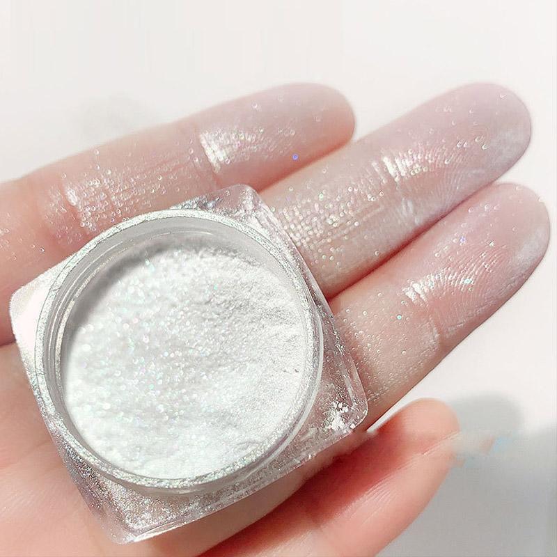 

1 шт. блестящая пудра для ногтей, блестящие хлопья для ногтей, зеркальный или хлопьевидный эффект, сияющие пудры, 3D-украшение для ногтей 1PC
