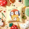 Funny Cartoon Keroro Gunsou Frog Cushion Cover Plush Fabric Soft Double-Sided Printed Sofa Warm Winter Home Gift Pillow Cover