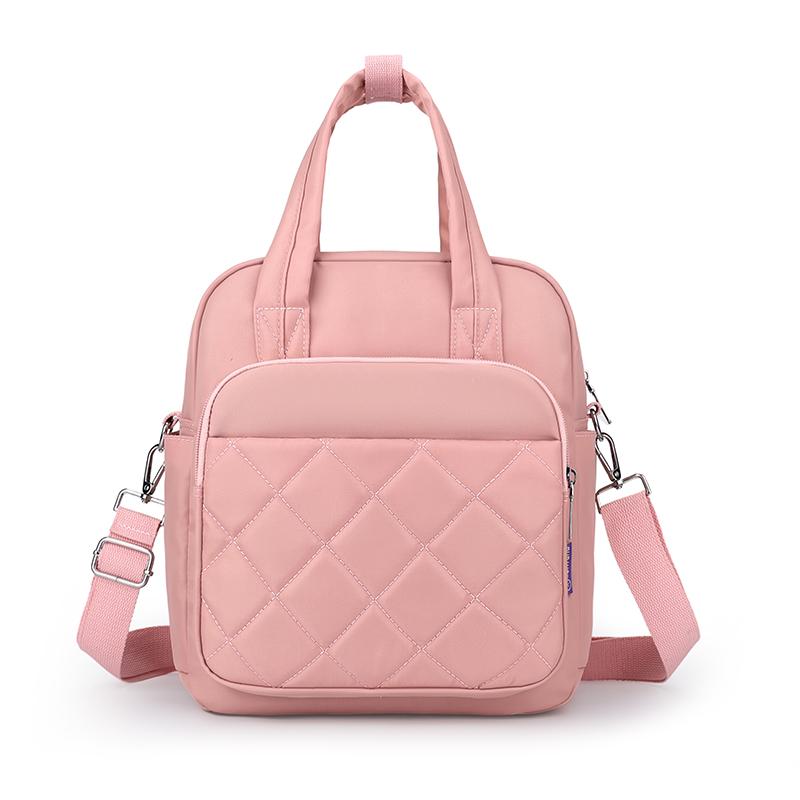 Rhomboid Tote Bag for Women – Stylish Shoulder Backpack with Adjustable Strap & Multiple Pockets – Perfect for Work, School & Daily Use