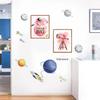 ZHAXFA Pink Outer Space Decor for Kids Room Girls Bedroom Watercolour Star Rocket Astronaut Posters Set Of 4 (8 x10 IN Unframed),Cute pirational Art