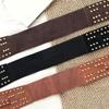 Stylish Rivet Waist Belt Adjustable PU Leather Corset For Women And Men Contemporary Waist Cincher Fashion Accessory