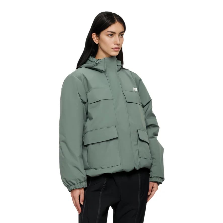 New Balance Down Jacket Women's Green (Unisex) Down Jackets AWJ33332 DKJ