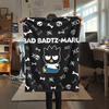 1PC Badtz-Maru Print Flannel Blanket, High Quality All Seasons, Home Decor, Warmth and Comfort, Perfect for Christmas Gifts