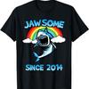 Jawsome Since 2014 Happy Shark 5 Birthday Gift T-Shirt