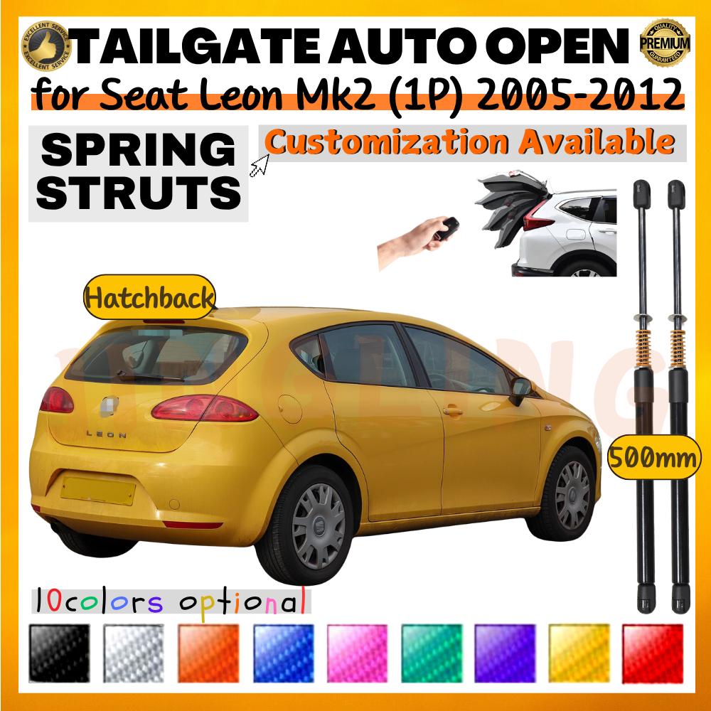 Qty(2) Trunk Struts with Spring for Seat Leon Mk2 (1P) Hatchback 2005-2012 500MM Rear Tailgate Boot Lift Support Shock Absorbers