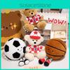 Teddy Bear Cute Plush Football Basketball Toys Boys Girls Holiday Gift Dolls