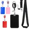 Plastic Slide Credit Card Cover Case Staff Workers ID Holder Working  Pass Work Card Sleeve Holder Bags for Women Men
