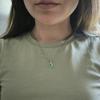 Серебряная подвеска с изумрудом 1.373ct (2214205)
