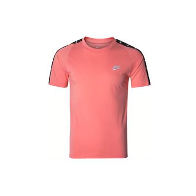 Swoosh Logo Sportswear Short Sleeve T-Shirt Men Tops Pink BQ0025-668