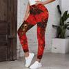 Women's Leggings Vintage Fashion Casual Ankle-Length High Waist  Halloween Rose Skull  Printing Thermal Warm Soft Breathable Micro-elastic