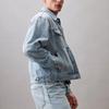 Calvin Klein Loose Minimalist Button Long Sleeve Denim Jacket Men Jackets Blue 40EM740-400