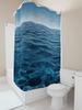 Ocean Wave Shower Curtain - Nature Inspired Bathroom Decor Water Ripple Design Durable And Waterproof Home Decor Essential