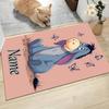 Custom Name Eeyore's Butterfly Adventure Carpet Rug Customizable Soft Washable Anti-Slip Home Living Room Sofa Mats Personalized Rug. 0909426