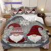 Dwarf Pattern Bedding Quilt Set Quilt Cover Pillowcase Home Decoration Birthday Gift (1 * duvet cover + 2 * pillowcase, without core)