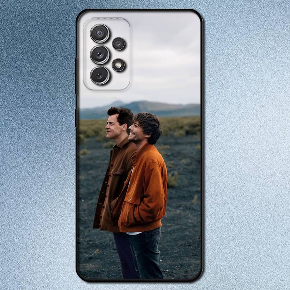 Custodia per Telefono Cantante Gay Larry Stylinson Per Samsung S25,S24,S21,S22,S23,S30,Ultra,S20,Plus,Fe,Lite,Note,10,9,5G Cover Nera