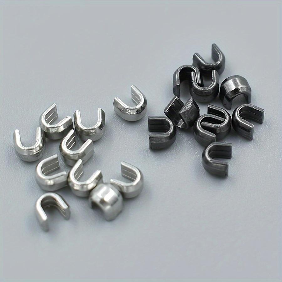 200pc Metal Zipper Stopper Set - Premium Aluminum Alloy, Easy Install, Ideal for Jackets, Bags, Footwear Repair