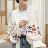Breathable Flower Shawl Embroidered Seaside Vacation Cloak Sunscreen Scarf  Neck Decoration