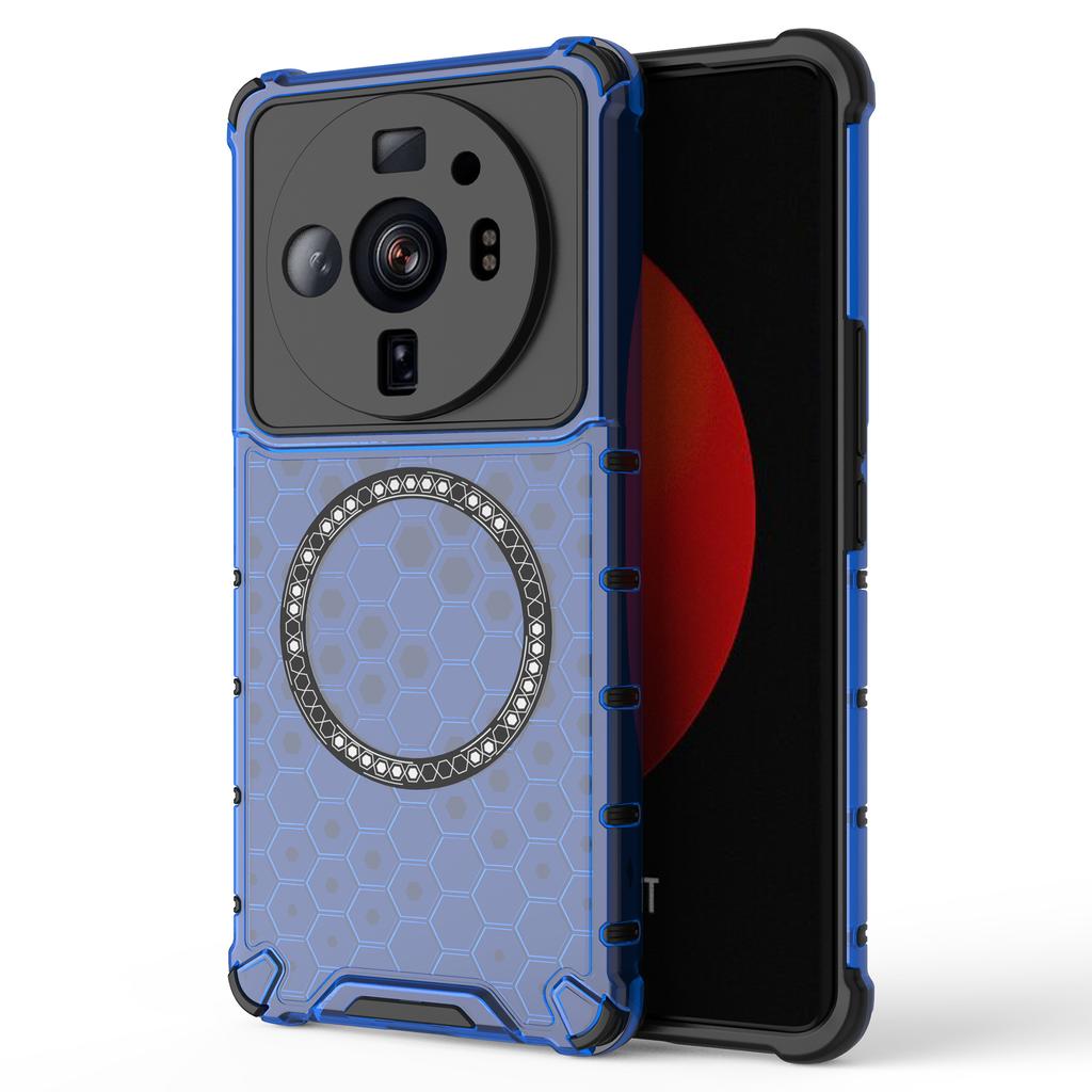 For Xiaomi 12S Ultra 5G Magnetic Case Shockproof Honeycomb TPU+PC Phone Cover