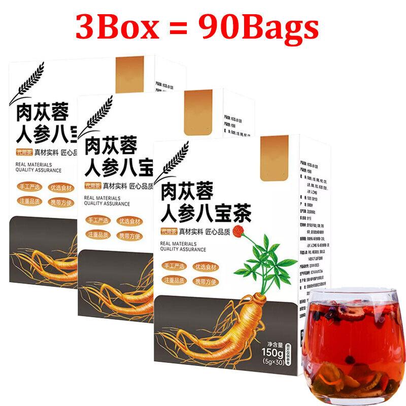 

Чай Женьшень Шесть Сокровищ - Китайский травяной сбор для здоровья почек и печени 3Box = 90Bags