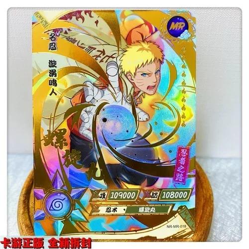 KAYOU Genuine Naruto Card MR 01-37 Series Uzumaki Naruto Hyuga Hinata Uchiha Sasuke Anime Character Collection Cards Toys Gifts