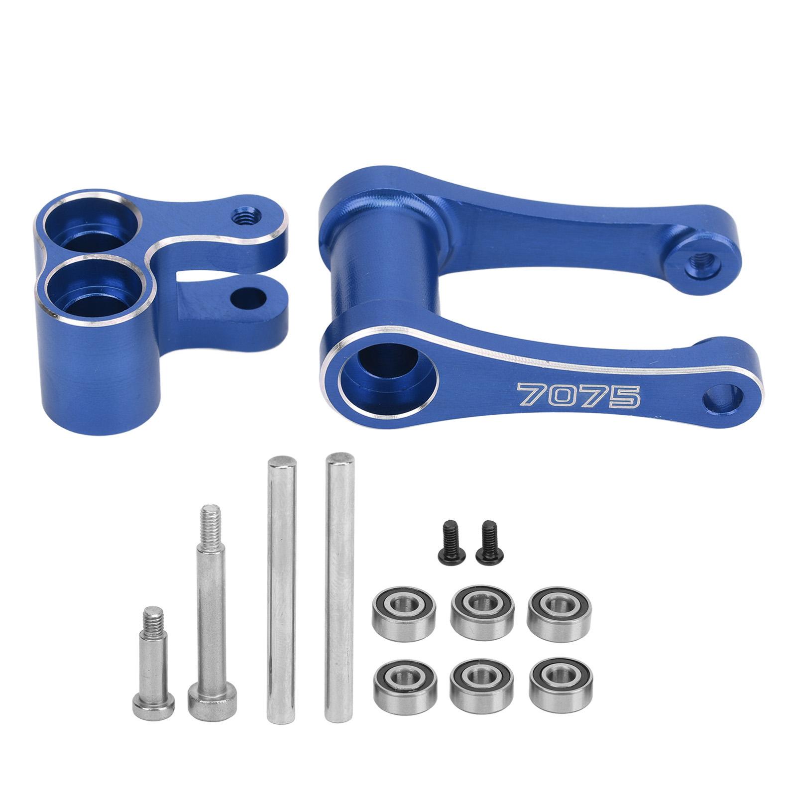

Motorcycle Knuckle Pull Rod Aluminium Alloy High Strength Rear Knuckle Pull Rod Upgraded Parts for LOSI 1 4 Promoto MX синій