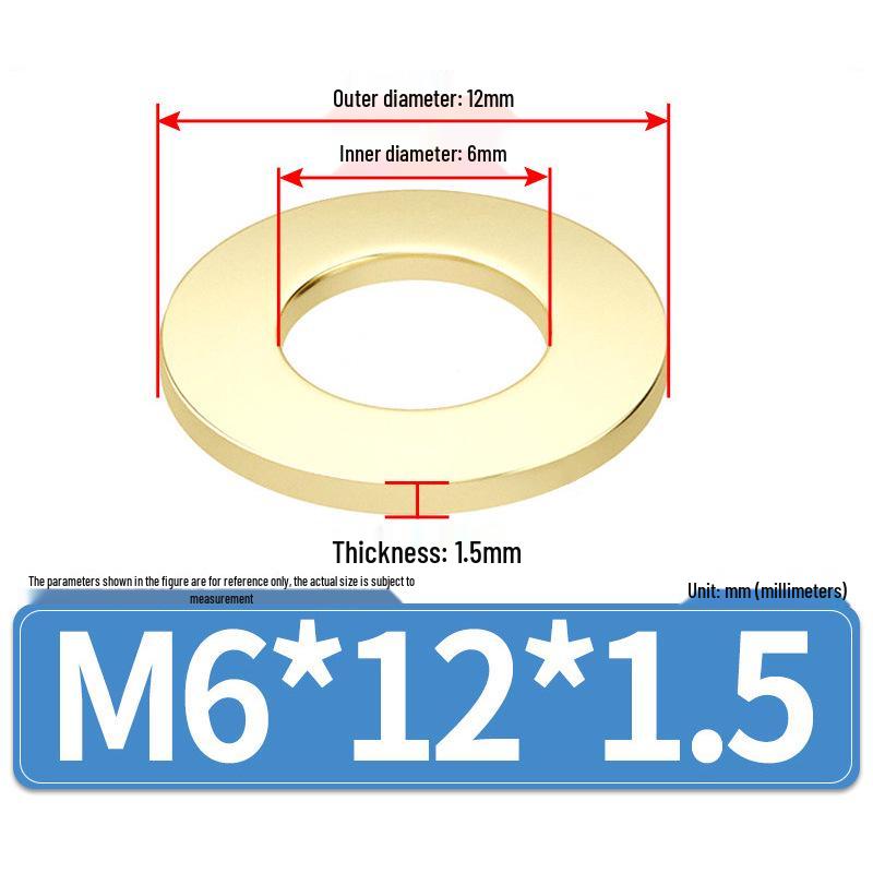 Thickened Round Brass Washer M2-M20