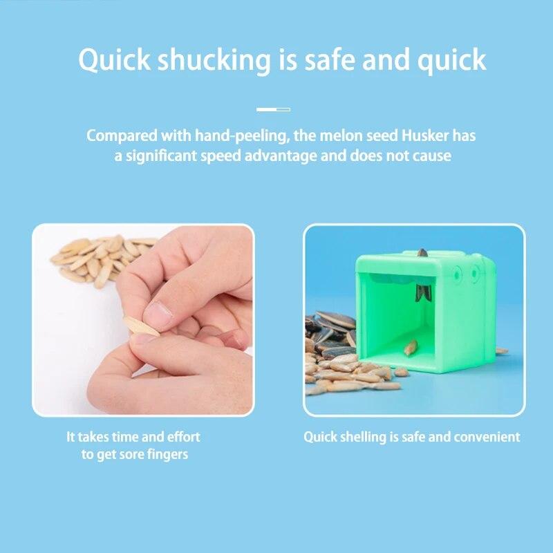 Pelador Automático de Semillas de Girasol Pelador de Semillas de Girasol Herramienta Mágica para Perezosos Gadget de Cocina Casero Cascanueces Removedor de Cáscaras