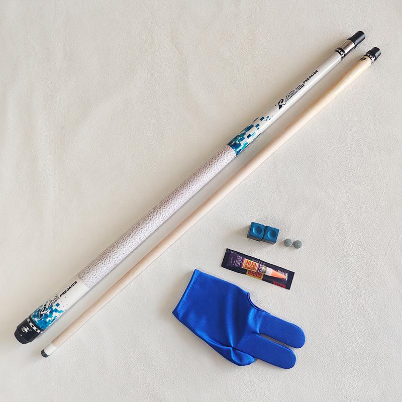 Billiard Cues Stick 1/2 Split Maple Pool Cue 8 Ball 9 Ball PREOAIDR 11.5mm 13mm Billiard Cue with Accessories