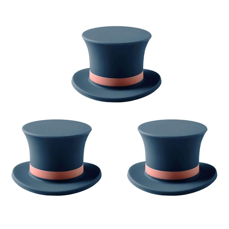 LMETJMA 3Pcs Silicone Magic Cap Wine Bottle Stopper Reusable Wine Stopper Bottle Caps Wine Sealer For Christmas Decorative JT235