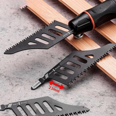 Stichsäge mit Griff Werkzeug aus Kohlenstoffstahl Schneiden 5 Stück Schneiden Stichsäge für Zimmerei Zuhause Professionelle Werkstatt Metallbearbeitung