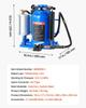 Air Hydraulic Bottle Jack, 32 Ton (70546.9 lbs) Capacity, 255-415 mm Lifting Range, Pneumatic/Manual Heavy Duty Welded Bottle Jack with Pump for SUV,