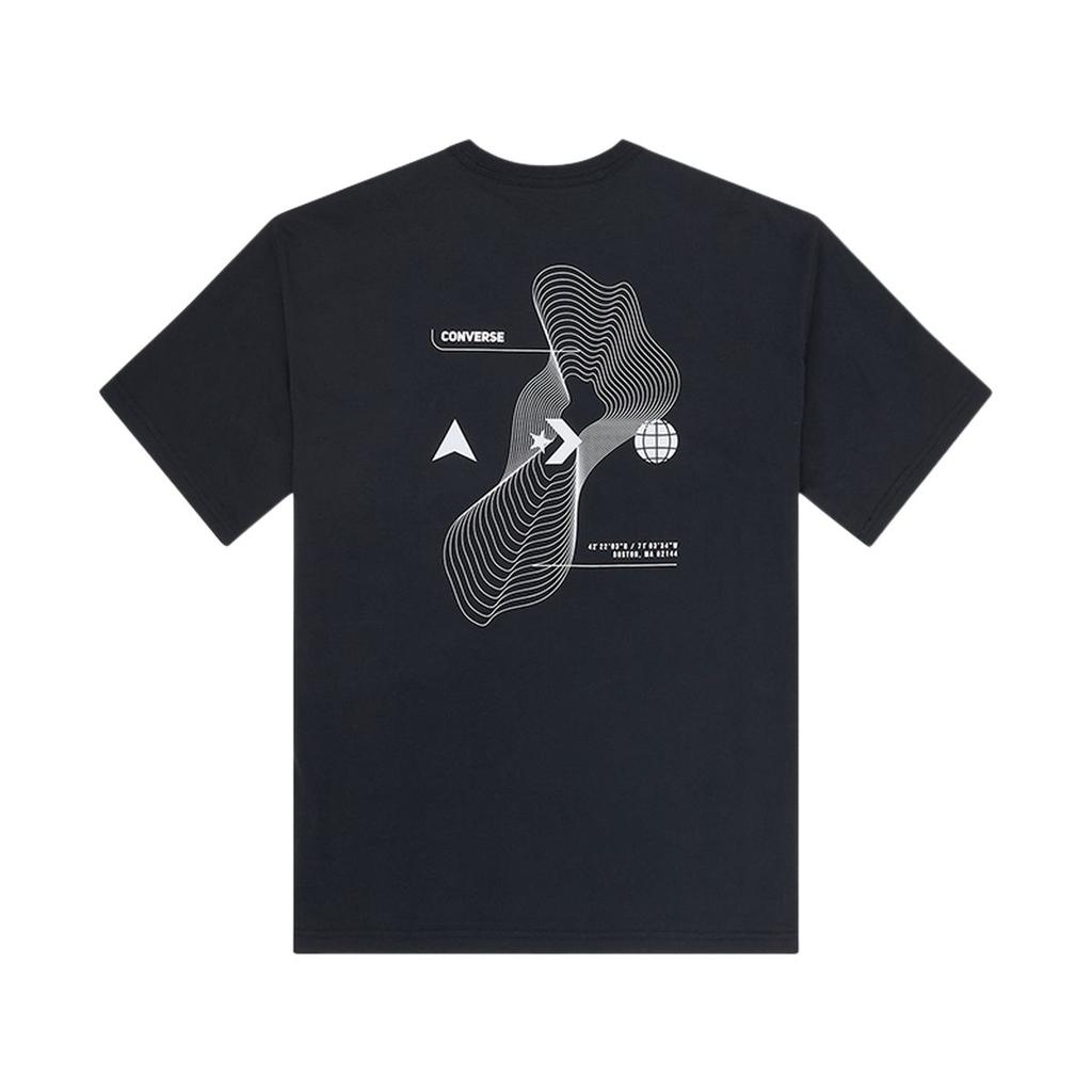 New Converse SS25 T Shirt Men's Black 10027734-A01