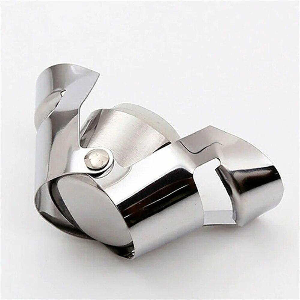 Stainless Steel Sparkling Wine Stopper Double Button Champagne Stopper for Home and Bars Bubble Fizzy Bottles from 15-20mm