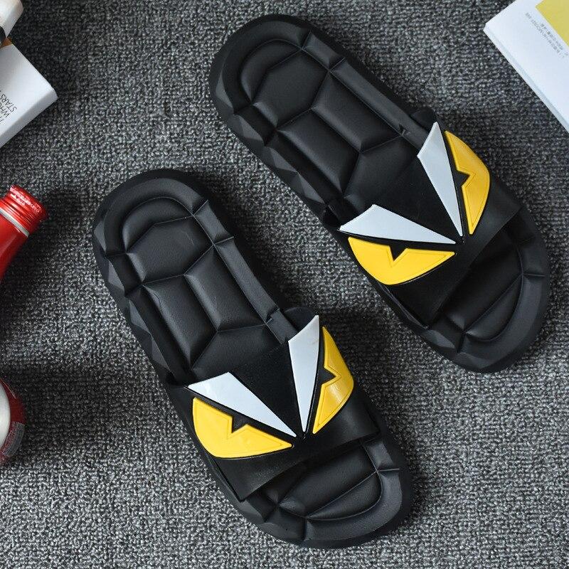 Men Slippers Lace -Up Shoes Thick Sole Non -Slip White Sandals Summer Slides Beach Shoes Man Slipper Fish Shower Rubber Flip Flops