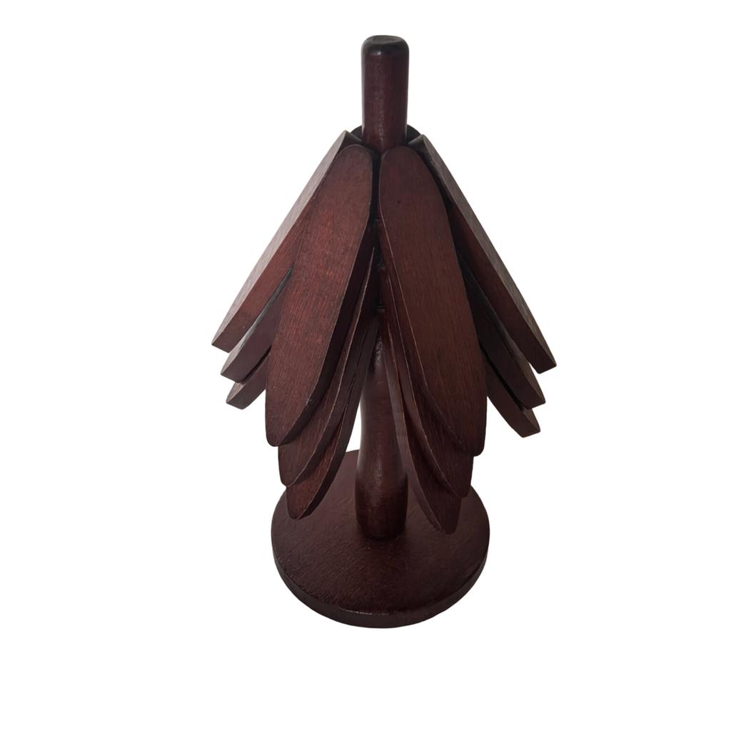 Tree Shape Set ,Wooden  For Hot Dishes Tree Shape Set For Teapot Hot Pots