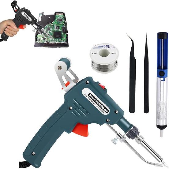 Multi-Function Iron Welder, Soldering Gun Automatic Hand-held Solder Iron Kit, Electric Welding Gun for One-hand Welding Repair & DIY, with