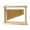 Windspiel mit rechteckigem Holzrahmen Bezaubernde Töne für Balkon, Garten
