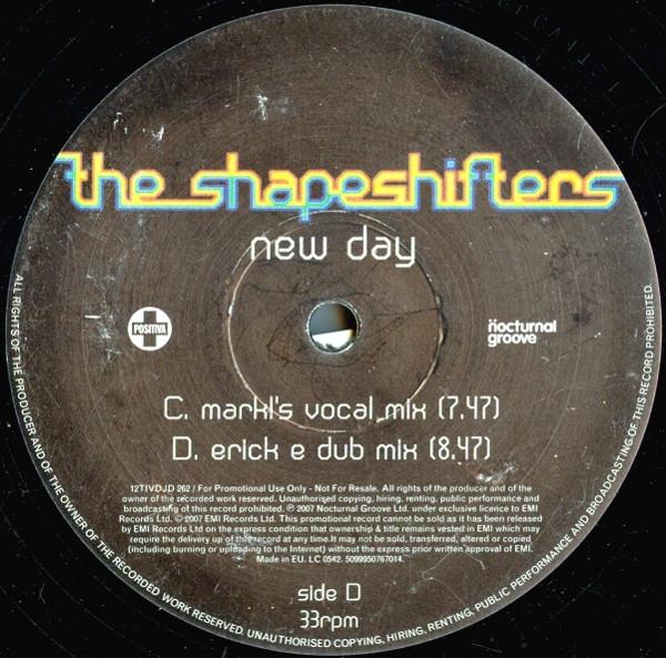 

12-дюймовая пластинка SHAPESHIFTERS - New Day 12TIVDJ262PROMO Positiva, Noctu 2007 UK Dance & Electronica Б/У