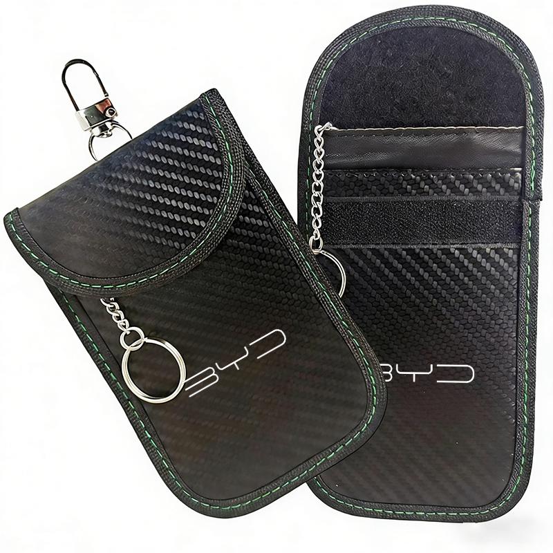 Car Key Case Signal Blocker Bag RFID Shielding Pocket For BYD Song Qin Han Tang DM 2018 PLUS Song Pro MAX Yuan Accessories