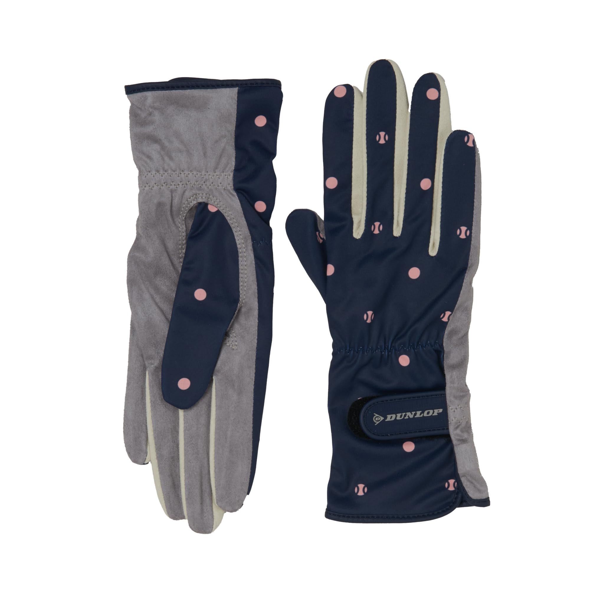 

Теннисные перчатки Dunlop с отверстиями на передних пальцах или обеих TGG0461W Темно-синие M Женские (Нет ладони) (для рук)