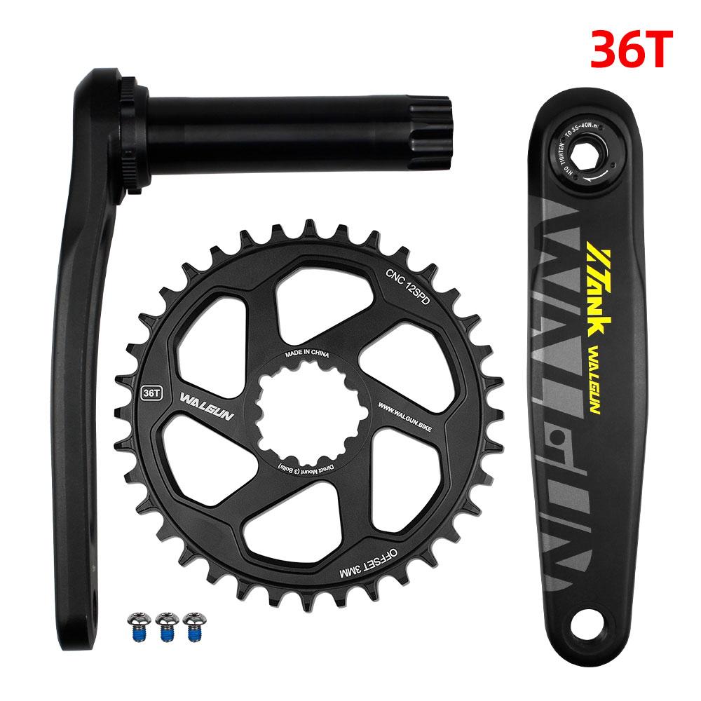 Case Crank Set Crank Arms for Bicycle Mtb Cranks 170mm 175mm Bikes Crank 3mm 6mm Offset Teeth Chainring 32/34/36T Mtb Bike Parts