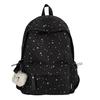 Schoolbag new schoolbag female college student Korean version ins large capacity solid color backpack junior high school backpack