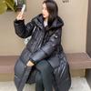 New Thick Hooded Cotton-padded Jacket Winter Art Test Women's Extended Over-the-knee Cotton-padded Coat Warm Coat