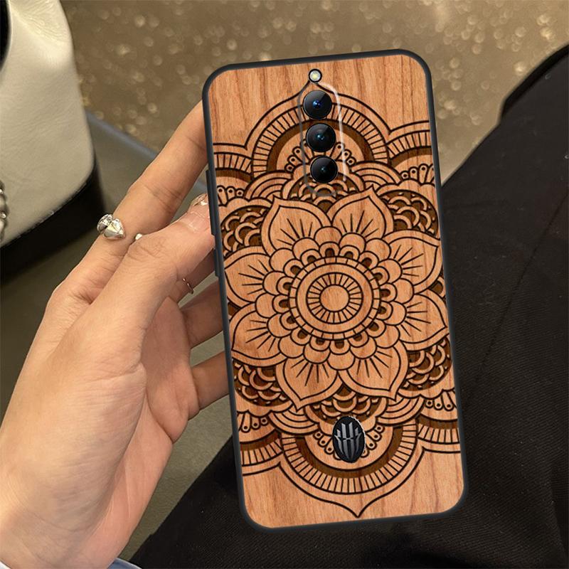 Dřevěný kryt na telefon Buddha Ježíš Guadalupe pro Nubia Red Magic 8 8S Pro Plus 6S 7S 6 7 Pro 6R 5G 5S Zadní kryt Shell