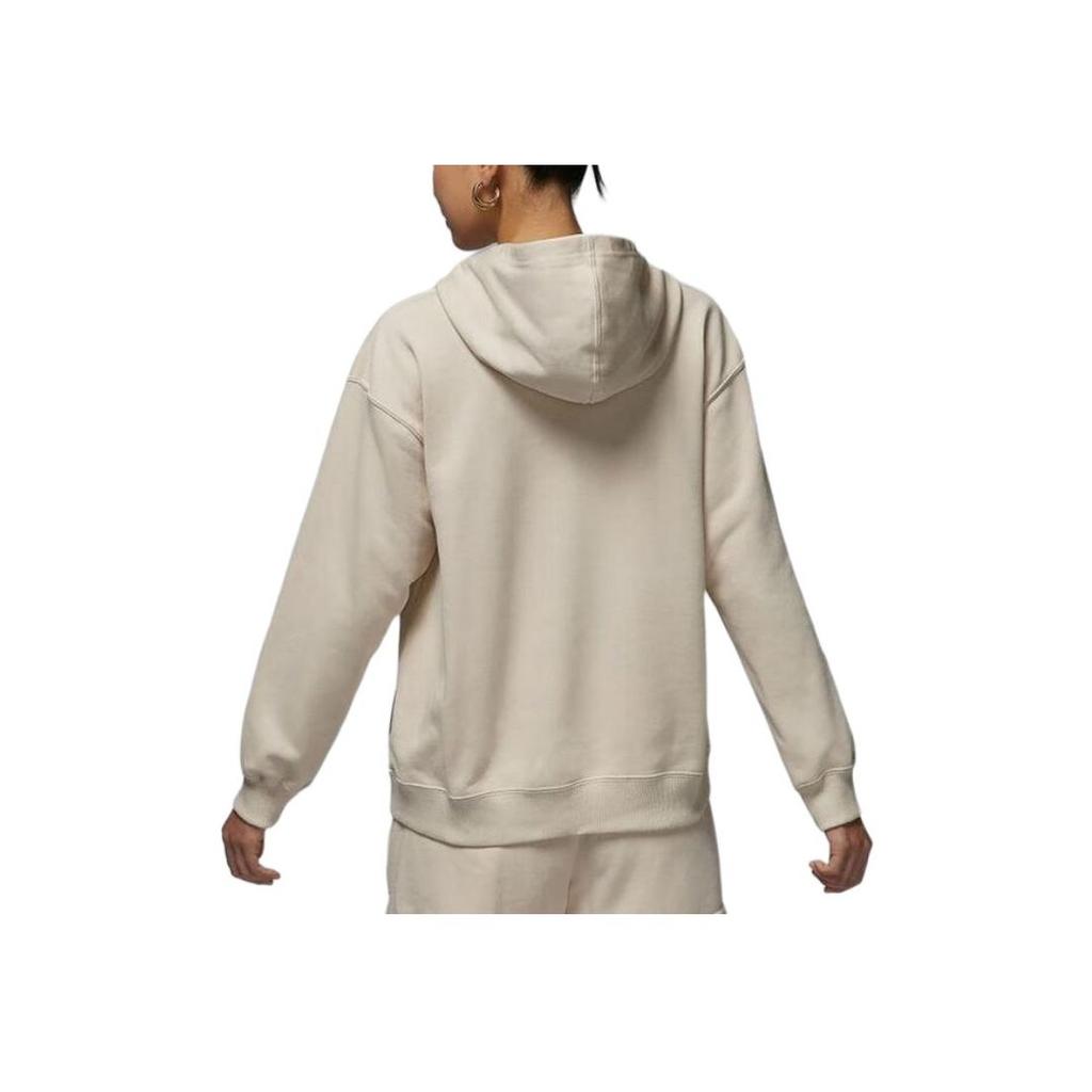 Jordan As W J Brk Flc Ft Po 24 Loose Knit Hooded Sweatshirt Women sweatshirt Khaki HJ1347-203