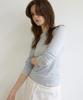 Letter From Moon Letters Routine Long Sleeve T-Shirt (Sky Blue)