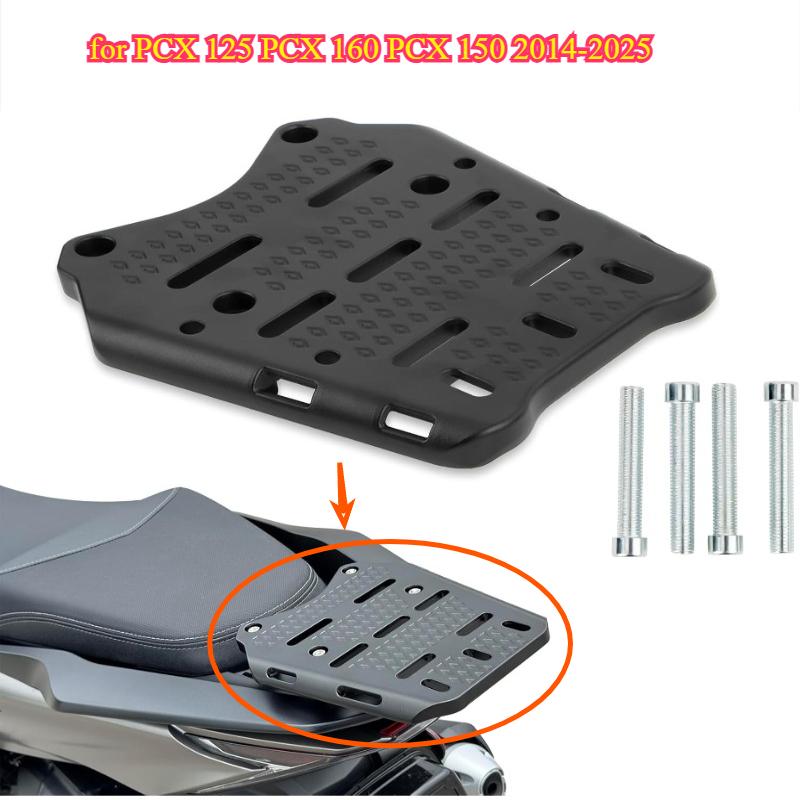 Motorcycle Rear Luggage Rack Rear Tail Storage Rack Top Case Storage Tray Rack Compatible for PCX 125 PCX 160 PCX 150 2014-2025