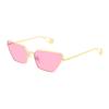 Letter Logo Engraved Irregular Shape Sunglasses Women Sunglasses Gold GG0538S-005